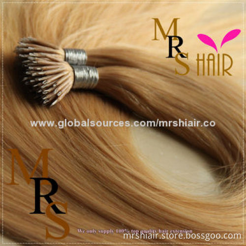 24-inch Light Brown 24# Straight Nano Ring Hair